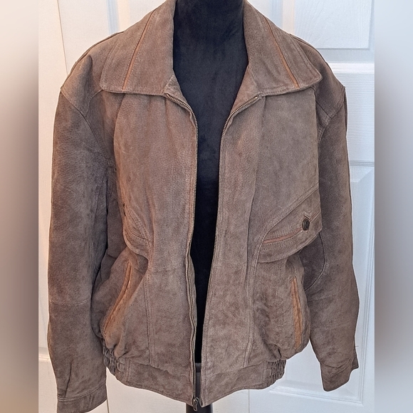 Genuine Suede Charles Klein Jacket   Size M - Picture 2 of 13